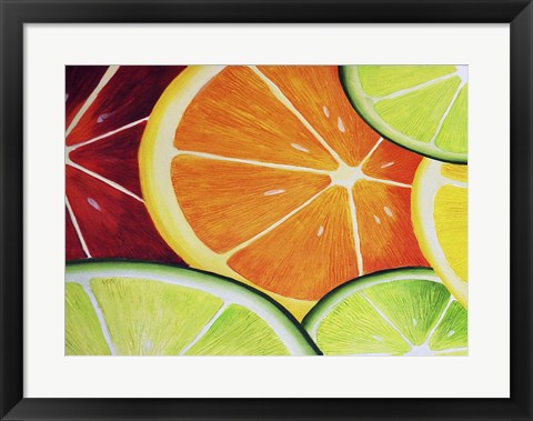 Framed Sliced Orange Print