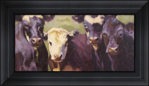 Framed Back In Black Print
