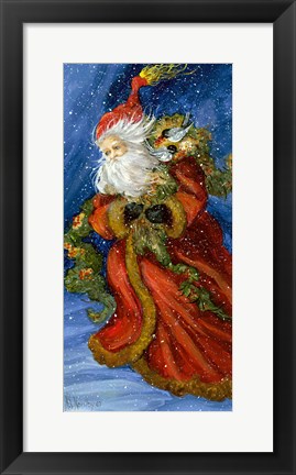 Framed Old World Santa Print