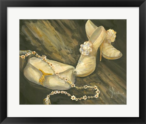 Framed Purse and Shoes Print