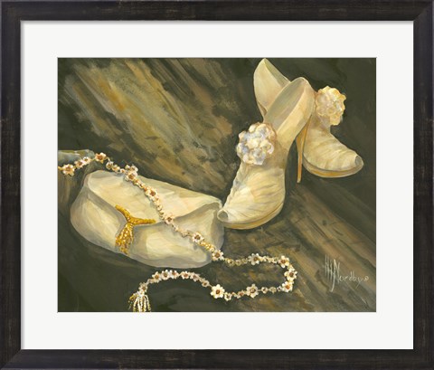 Framed Purse and Shoes Print