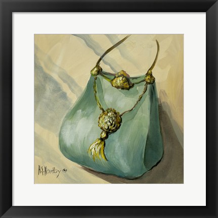 Framed Purse Green Print