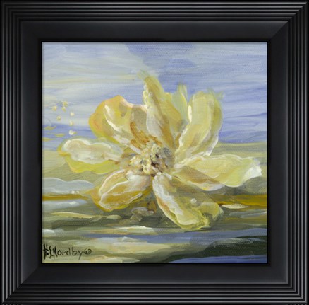 Framed Water Lillies 1 Print