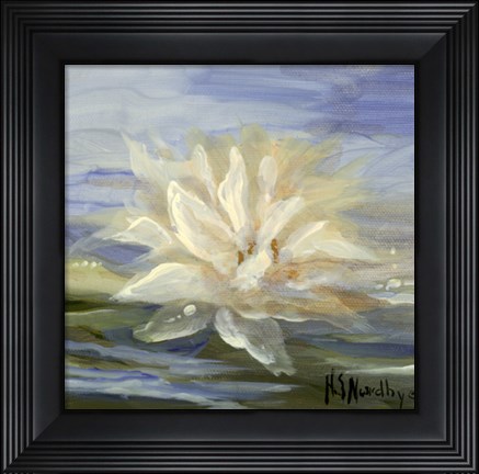 Framed Water Lillies 2 Print