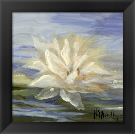 Framed Water Lillies 2 Print