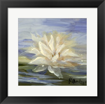 Framed Water Lillies 2 Print