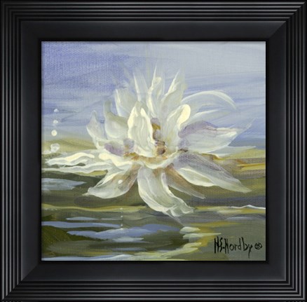 Framed Water Lillies 3 Print