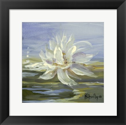 Framed Water Lillies 3 Print