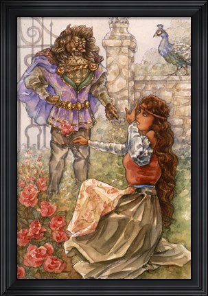 Framed Beauty &amp; the Beast 1 Print
