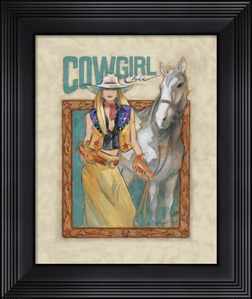Framed Cowgirl Chic Print