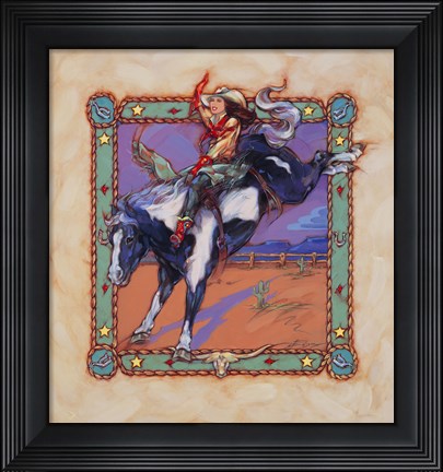 Framed Let&#39;er Buck Print