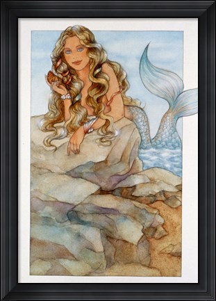 Framed Mermaid 1 Print