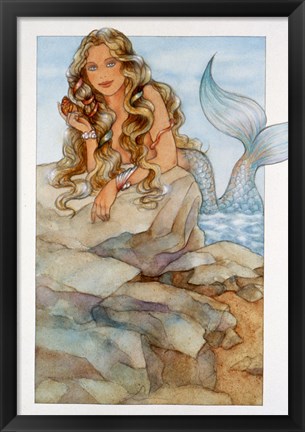 Framed Mermaid 1 Print