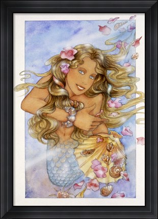 Framed Mermaid 3 Print