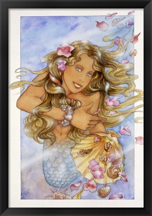 Framed Mermaid 3 Print