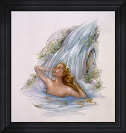 Framed Mermaid 4 Print