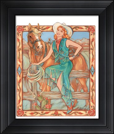 Framed Prairie Rose Print