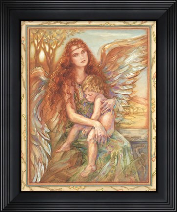 Framed Sheltering Wings Print