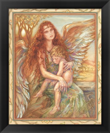 Framed Sheltering Wings Print