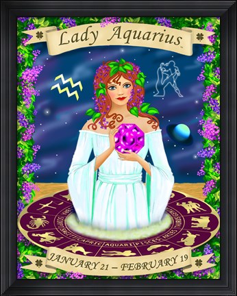 Framed Aquarius Print