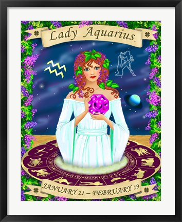 Framed Aquarius Print