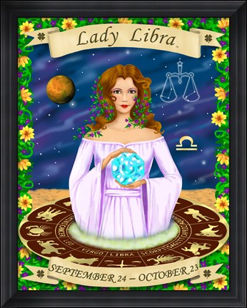 Framed Libra Print