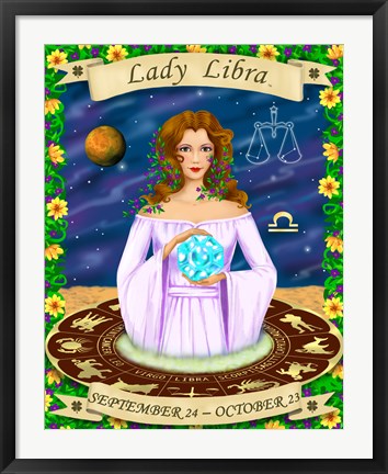 Framed Libra Print