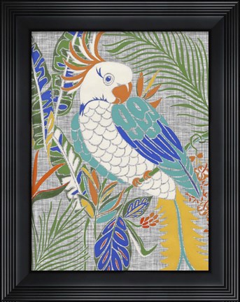 Framed Tropical Cockatoo Print