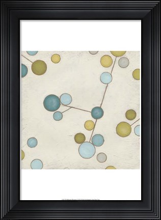 Framed Molecular Blossoms I Print