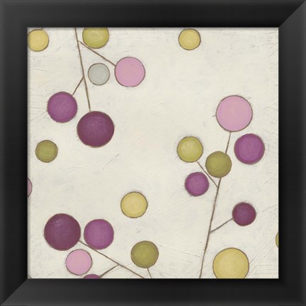 Framed Molecular Blossoms III Print