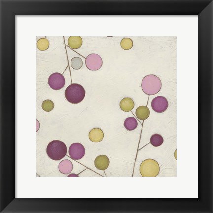 Framed Molecular Blossoms III Print