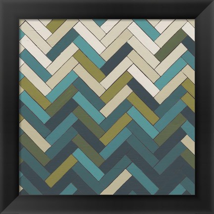 Framed Parquet Prism I Print