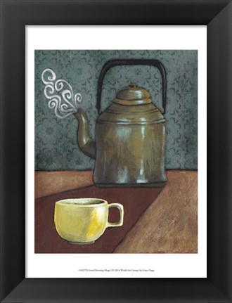 Framed Good Morning Mugs I Print