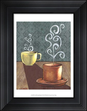 Framed Good Morning Mugs II Print