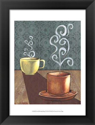 Framed Good Morning Mugs II Print