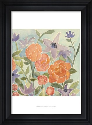 Framed Flowers for Lilly II Print
