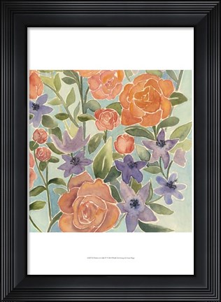 Framed Flowers for Lilly IV Print