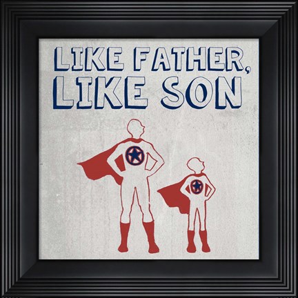 Framed Little Hero I Print