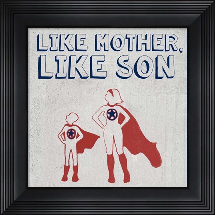 Framed Little Hero II Print