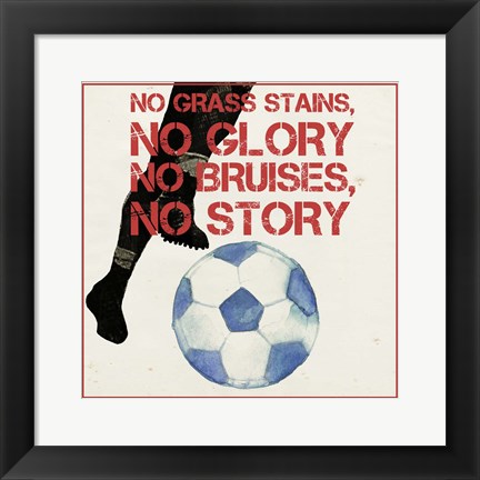 Framed Sports Epigram I Print