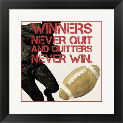 Framed Sports Epigram II Print