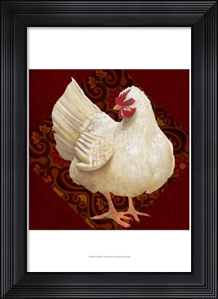 Framed Yard Bird I Print