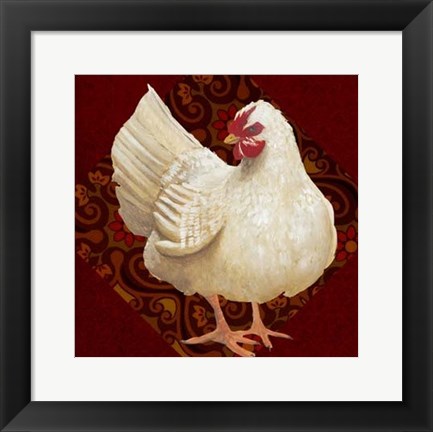 Framed Yard Bird I Print