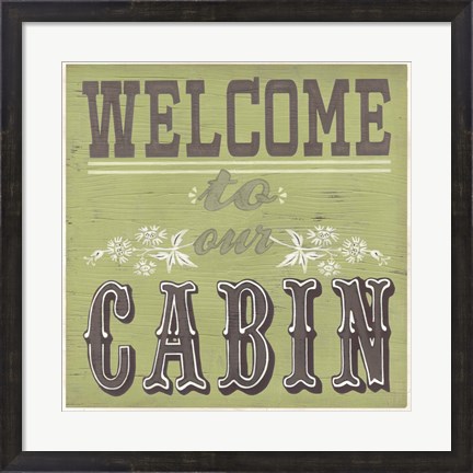Framed Cabin Life I Print