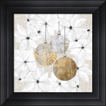 Framed Sophisticated Christmas III Print