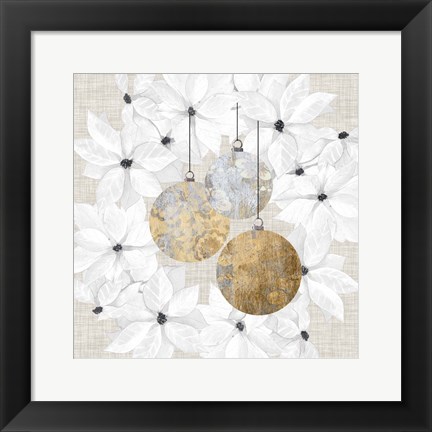 Framed Sophisticated Christmas III Print