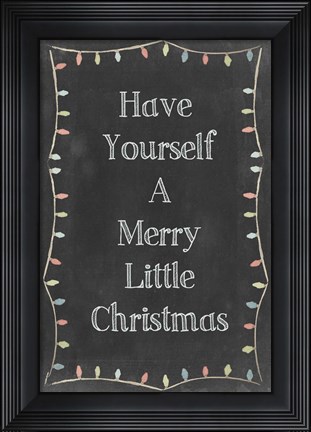 Framed Christmas Glow III Print