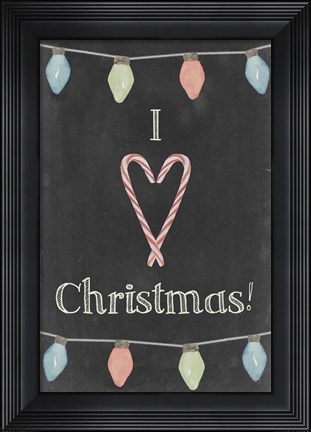 Framed Christmas Glow IV Print