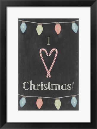 Framed Christmas Glow IV Print