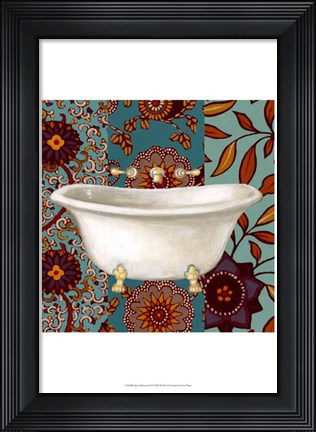 Framed Spice Bathroom II Print